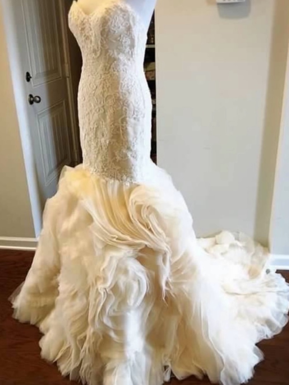 Maggie Sottero Couture  Paulina  Ivory Bridal Gown with Diamond Beaded Belt